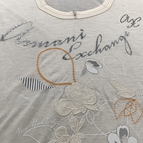 Armani Exchange T-Shirt with Embroidery - Picture 2 of 5
